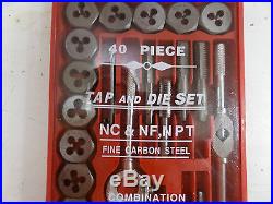 TAP AND DIE Set 80 piece SAE & METRIC withCases Screw Extractor Remover