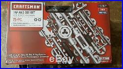 Tap And Die Set 75pc Metric SAE Threads Damaged Nuts Repair Tool Bolts Extractor