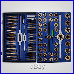 Tap And Die Set 86 Pieces SAE And METRIC WithStorage Case Threading Tool Set Best