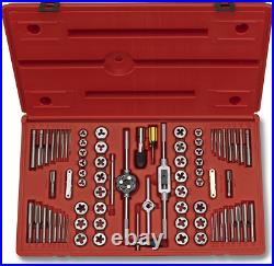 Tap And Die Set Threading Tool Standard & Metric Alloy Steel 76 Piece NEW