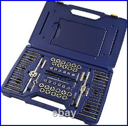 Tap And Die Set with Drill Bits, Machine ScrewithSAE/Metric, 117-Piece (26377)