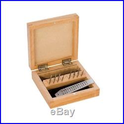 Tap and Die Set 0.7mm to 2.00mm 14 Taps and Dies Wooden Storage Box