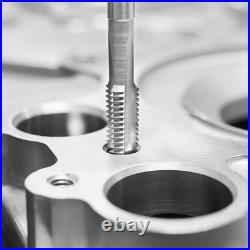 Tap and Die Set, 110-Piece Include Metric Size M2 to M18, Bearing Steel Taps and