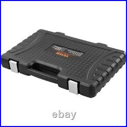 Tap and Die Set, 116-Piece Include Metric and SAE Size, Bearing Steel Taps&Dies