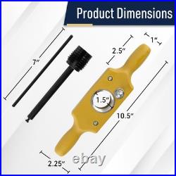 Tap and Die Set 1-1/2 Inch Jig Dowel Thread Tap Kit Cuts Male and Female Wo