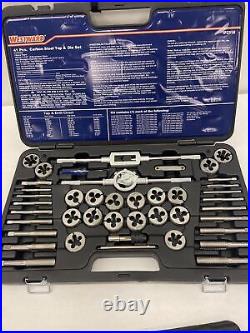 Tap and Die Set 41 Pieces, 1/4-20 Min. Tap Thread Size, 3/4-16 Max