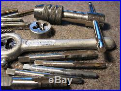 Tap and Die Set All USA Greenfield Ace Winter Machinist Tool Metalworking Lot