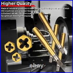 Tap and Die Set Bearing Steel & Titanium 86PCS(SAE&METRIC) 86PCS(SAE&METRIC)