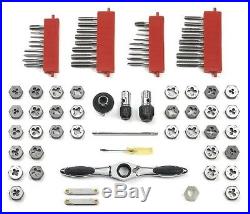 Tap and Die Set Combination SAE Metric GearWrench 75 Piece Kit Tools Mechanics