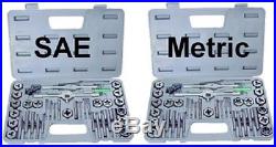 Tap and Die Set SAE and Metric 80 Piece in Cases New