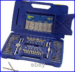 Tap and Die Set with Drill Bits, Machine ScrewithSae/Metric, 117-Piece (26377)