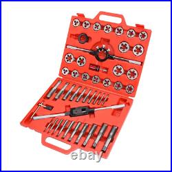 Tekton Metric Tap and Die Set Hand Tool Storage Case Milled Alloy Steel 45 Piece