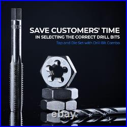 Toolant 127Pcs Sae/Metric Tap and Die Set, Ratcheting SAE Metric TAP and Die Set