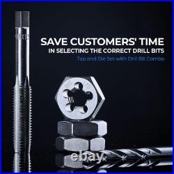 Toolant 127Pcs Sae/Metric Tap and Die Set, Ratcheting SAE Metric TAP and Die Set