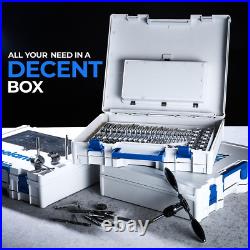 Toolant 127Pcs Sae/Metric Tap and Die Set, Ratcheting SAE Metric TAP and Die Set