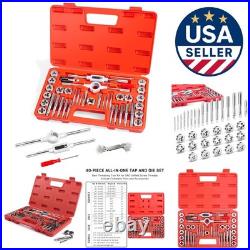 Ultimate 40-Piece Alloy Steel Tap and Die Set Includes Essential Accessories