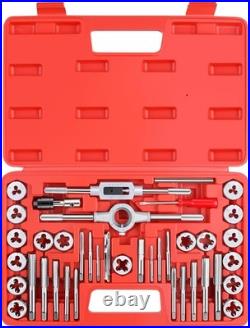 Ultimate 40-Piece Alloy Steel Tap and Die Set Includes Essential Accessories