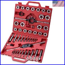 Ultimate 45-Piece SAE Tap and Die Tool Set Perfect for Metal Threading Needs