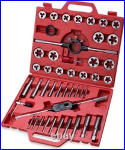 Ultimate 45-Piece SAE Tap and Die Tool Set Perfect for Metal Threading Needs