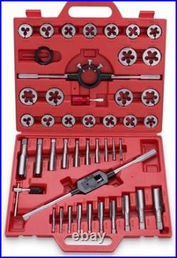Ultimate 45-Piece SAE Tap and Die Tool Set Perfect for Metal Threading Needs