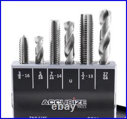 Unmatched Efficiency 18-Pc HSS Tap & Drill Set with 135-Degree Cutting Angle