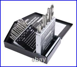 Unmatched Efficiency 18-Pc HSS Tap & Drill Set with 135-Degree Cutting Angle