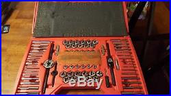 Used Snap On 76 Piece Tap And Die Set With Tap Socket Set TDTDM500A