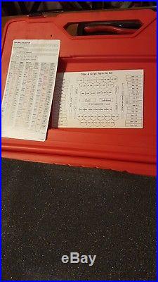 Used Snap On 76 Piece Tap And Die Set With Tap Socket Set TDTDM500A