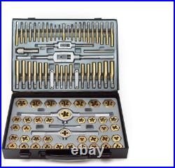 VCT 86Pc Tap and Die Combination Set Tungsten Bearing Steel Titanium Coated