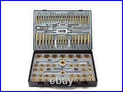 VCT 86pc Tap and Die Combination Set Tungsten Bearing Steel Titanium Coated S