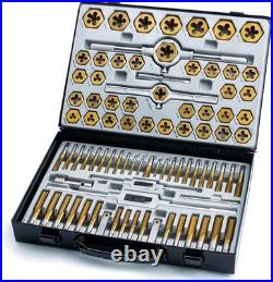 VCT 86pc Tap and Die Combination Set Tungsten Steel Titanium SAE AND METRIC Tool