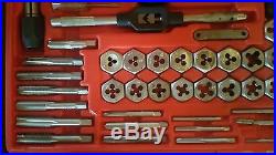 VERMONT AMERICAN 21729 Tap and Die Set, 5/16 to 1/2 In, 40 pc Mechanic Machinist