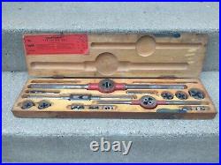VINTAGE Craftsman 5499 Tap and Die Set in ORIGNAL Wooden Case COMPLETE