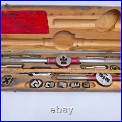 VINTAGE Craftsman #5499 Tap and Die Set in Original Wooden Case, Complete & NICE
