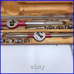 VINTAGE Craftsman #5499 Tap and Die Set in Original Wooden Case, Complete & NICE