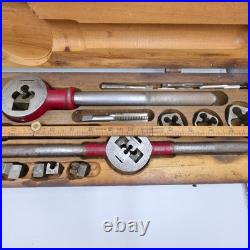 VINTAGE Craftsman #5499 Tap and Die Set in Original Wooden Case, Complete & NICE