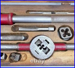 VINTAGE Craftsman #5499 Tap and Die Set in Original Wooden Case, Complete & NICE