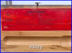 VINTAGE Craftsman #5499 Tap and Die Set in Original Wooden Case, Complete & NICE