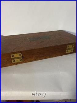 VINTAGE GREENFIELD TAP AND DIE LITTLE GIANT SET No. A-1 5 Sizes Orig. Wood Box +