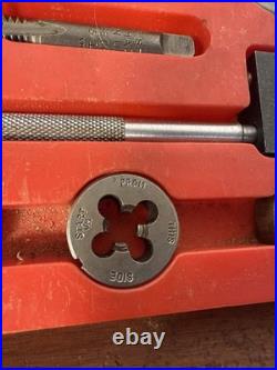 VINTAGE GREENFIELD TAP AND DIE LITTLE GIANT SET No. A-1 5 Sizes Orig. Wood Box +