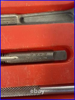 VINTAGE GREENFIELD TAP AND DIE LITTLE GIANT SET No. A-1 5 Sizes Orig. Wood Box +