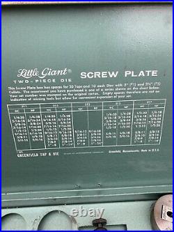 VINTAGE GREENFIELD Tap and Die Set Screw Plate Made in U. S. A
