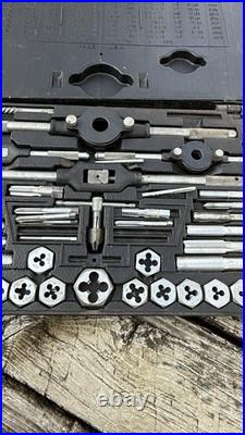 VIntage Craftsman Kromedge 59 Piece Tap & Die Set 9-52151 Made in USA 1972