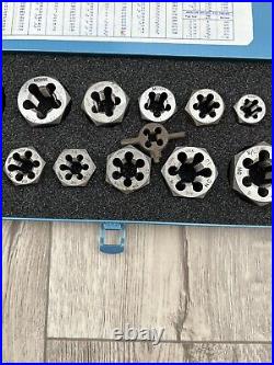 VTG Morse Cutting Tools Hexagon 20 pc Die Set # 195 List 7200 Carbon Steel