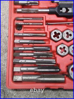 Vermont American 21739 52 Piece Tap and Die Set #6 to 3/4 USA Missing 2 Taps
