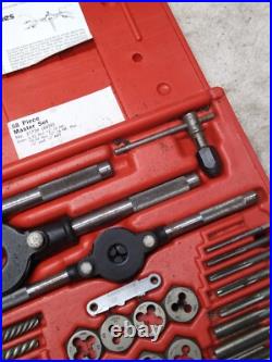 Vermont American 21739 52 Piece Tap and Die Set #6 to 3/4 USA Missing 2 Taps