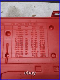 Vermont American 21739 52 Piece Tap and Die Set #6 to 3/4 USA Missing 2 Taps