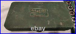 Vintage ACE Hanson 39pc SAE Tap & Die Set No. 370614 Super Set Made in USA