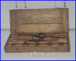 Vintage AMT. & D. CO. Tap & Die Original Dovetail Wood, PATENED October 19 1897