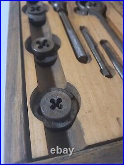 Vintage AMT. & D. CO. Tap & Die Original Dovetail Wood, PATENED October 19 1897